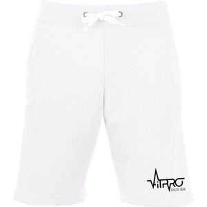 FitProWear Sweatshort Heren Wit Maat XL - Korte Broek - Joggingbroek - Katoen - Jogpant - Trainingsbroek - Korte joggingbroek - Sweatshort - Jogginsbroek kort - Korte broek mannen - korte trainingsbroek