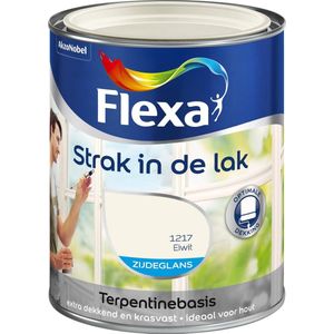 Flexa Strak In De Lak - Zijdeglans - Eiwit - 250 ml