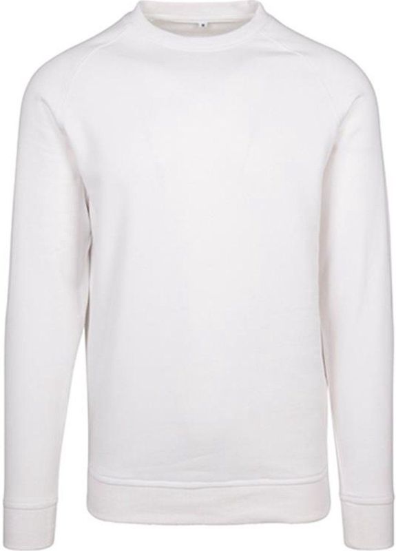 Build Your Brand - Crewneck Raglan Sweater - Wit