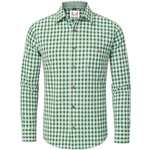 Klederdrachthemd voor Heren - Traditionele Oktoberfest Hemden in Rood, Blauw en Groen