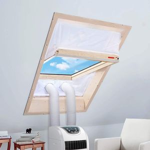 Raamafdichting voor Mobiele Airconditioner, Wasdrogers - Airconditioning Raamafdichting - Raamafdichting voor airco's Heteluchtstop voor Bevestiging aan Ramen, Dakramen, Openslaande Ramen
