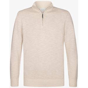 Profuomo - PULLOVER HALF ZIP - Off White - Vest