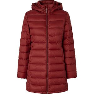 Pepe Jeans Maddie Long Pufferjack Rood L Vrouw