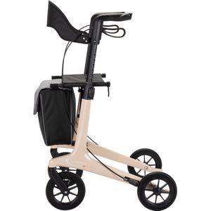 MultiMotion - Carbon rollator maat M - 5,5 kg - Softwielen - Beige