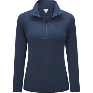Vrouwen Fleece Pullover Half Zip Kraag Sweatshirt voor Winterse Activiteiten