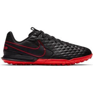 Nike Junior Tiempo Legend 8 Academy TF - Zwart/Rood - Maat 35,5