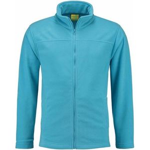 Turquoise fleece vest met rits voor volwassenen M