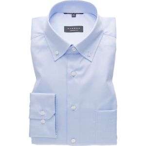 ETERNA comfort fit overhemd - twill - lichtblauw - Strijkvrij - Boordmaat: 48