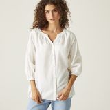 Regatta - Natuna - Damesblouse - Coolweave Katoen - Lichtgewicht - Met Strikceintuur