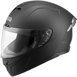 BEON B507 Motorhelm - S - Integraalhelm met Zonnevizier - Geschikt voor Vespa, Scooter, Brommer, Motor en Snorfiets - Mat Zwart