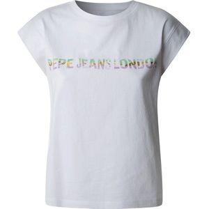 Pepe Jeans - Aurore - T-shirt - Wit - Korte Mouwen
