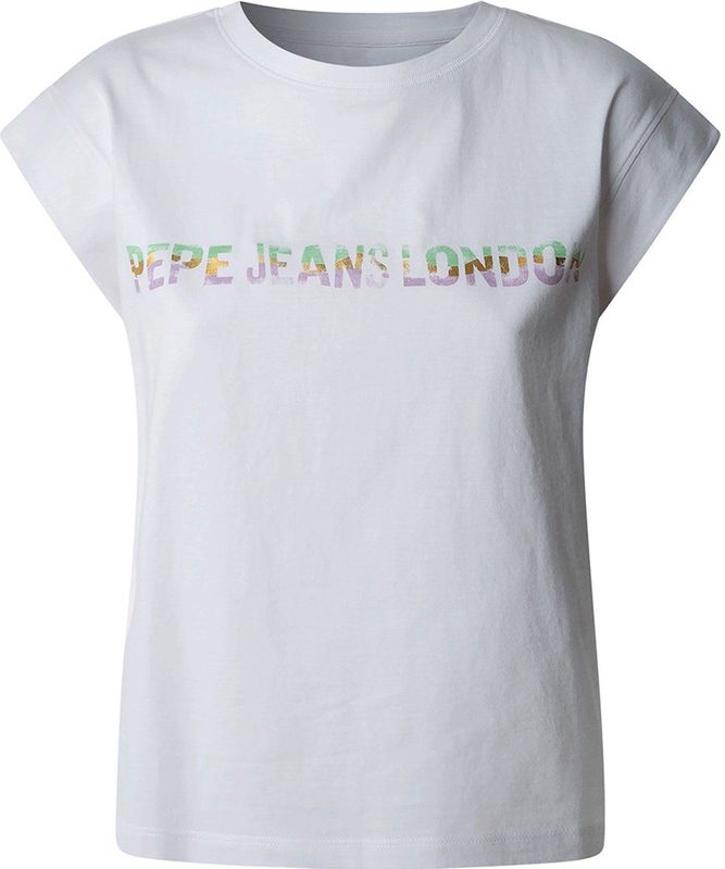 Pepe Jeans - Aurore - T-shirt - Wit - Korte Mouwen