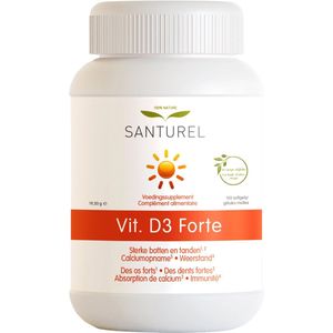 Santurel Vitamine D3 Forte - Sterke botten & Gezonde Tanden - Calciumopname - Weerstand - Immuunsysteem - Hoog Gedoseerd - 3.000 IU - 120 Softgels