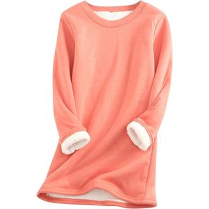Warme Fleece Wintertrui Dames met Sherpa Voering