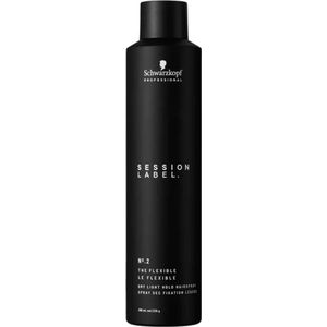 Schwarzkopf - Session Label N.2 - Haarlak - Lichte Hold - Sneldrogend - Vegan