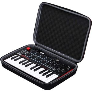 Selwo Harde reis-draagtas voor Akai Professional MPK Mini Play of MKII of MK3 compacte USB MIDI Keyboard & Pad Controller - beschermhoes