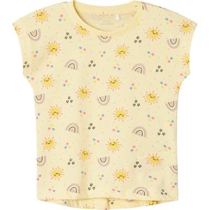 Name it t-shirt meisjes - geel - NMFvigga - maat 110