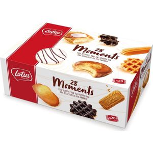 Lotus 28 Moments assortiment, doos van 28 individueel verpakte stuks - Lotus koekjes