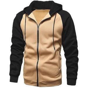 Lichte Lange Mouw Zip Up Hoodie voor Heren - Fleece Sweatshirt S-2XL