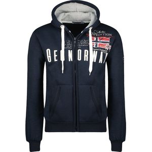 Vest Met Capuchon En Rits Blauw Geographical Norway Gason - L