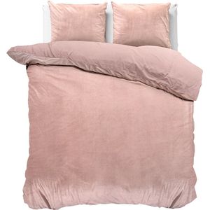 Sleeptime Velvet Touch - Dekbedovertrekset - Lits-Jumeaux - 240x200/220 + 2 kussenslopen 60x70 - Roze