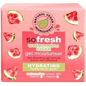 SO FRESH WATERMELON GEL MOISTURISER HYDRATING MET VITAMINE C + VITAMINE E - 50ML