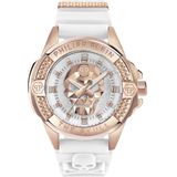 Philipp Plein The $Kull PWAAA2224 Horloge - Siliconen - Wit - Ø 44 mm