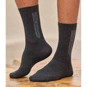 ATLAS FOR MEN - Set van 4 paar sokken met jacquardmotief - Heren - Verkrijgbaar in grote maten - 39/42