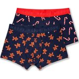 Happy Socks - 2-Pack Gingerbread Short Boxers Gift Set - Heren - Ondergoed
