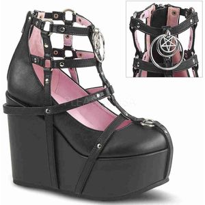 DemoniaCult - POISON-25-1 Sleehakken - US 9 - 39 Shoes - Zwart