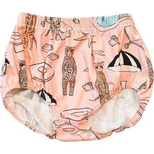 HEBE - baby bloomer - pool print - roze - Maat 62/68