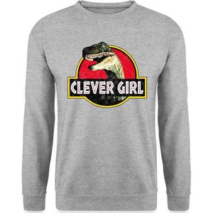 Spreadshirt Jurassic World Raptor Clever Girl Mannen Sweater