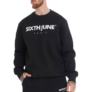 Sixth June Fleece Logo Crew Sweater Heren - Maat M