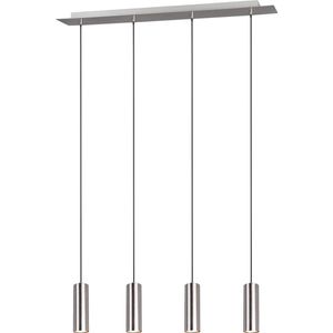 TRIO MARLEY - Hanglamp - Nikkel mat - excl. 4x GU10 35W - Aanpasbaar in de hoogte