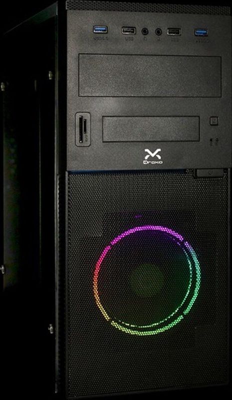 Droxio - Irati - ATX PC-behuizing - Grijs Titanium - RGB-lichteffecten