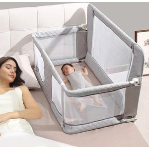 Baby Bed Co Slaper - Babybed Opvouwbaar - Baby Reisbed - Beige - Veilig Slapen naaste je baby