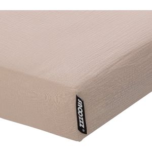 Snoozzz Hoeslaken Ledikant - 60x120cm - 100% Hydrofiel Katoen - Sand