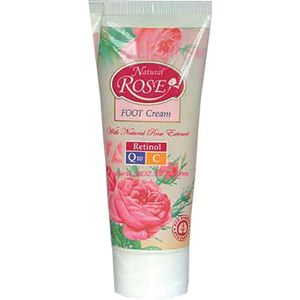 Natuurlijke voet creme met rozenolie, rozenwater, vitamine A en C en Q10 75nl