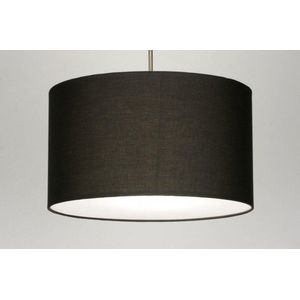 Lumidora Hanglamp 30377 - E27 - Zwart - Stof - ⌀ 45 cm