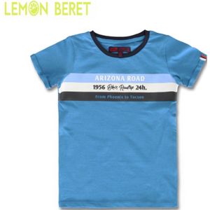 BLAUWE T-SHIRT - Kids - Lemon Beret - Maat 116 / 122