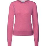 Street One Studio Dames Trui met pofmouwen in Pink, in size: 34