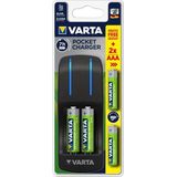 Batterij oplader Varta pocket incl. 4x2100MAH + 2x800MAH