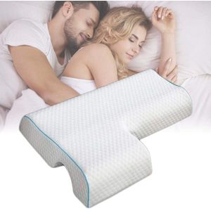 Boraboi ® Ergonomisch Traagschuim Slaapkussen met Nek- en Armsteun voor Optimale Nachtrust