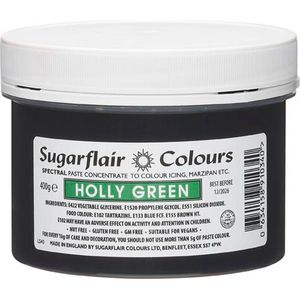 Sugarflair Spectral Concentrated Paste Colours Voedingskleurstof Pasta - Hulstgroen - 400g