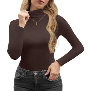 Dames Pullover met Rolkraag - Lange Mouwen Thermisch Gebreid Voor Winter