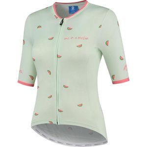 Rogelli Fruity Fietsshirt - Korte Mouwen - Dames - Mint, Coral - Maat S