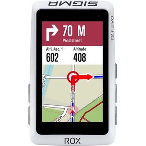 Sigma ROX 12.1 Evo GPS Fietscomputer - White - long Butler GPS out-front houder