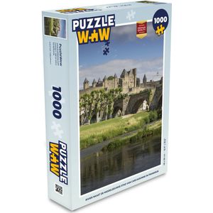 Puzzel Carcassonne - Rivier - Kasteel - Legpuzzel - Puzzel 1000 stukjes volwassenen