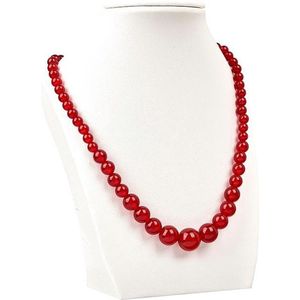 N3 Collecties Rode chalcedoon 6-14 mm kralenketting Temperament halfedelsteen ketting