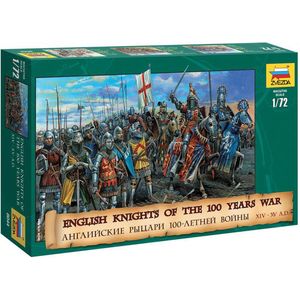 1:72 Zvezda 8044 English Knights 100 Years War - XIV-XV centuries AD Plastic Modelbouwpakket